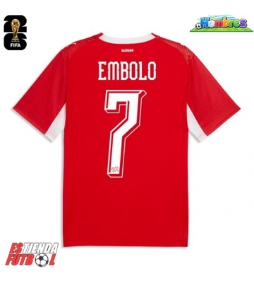 Suiza Breel Embolo #7 Primera Equipación Mundial 2026 Manga Corta